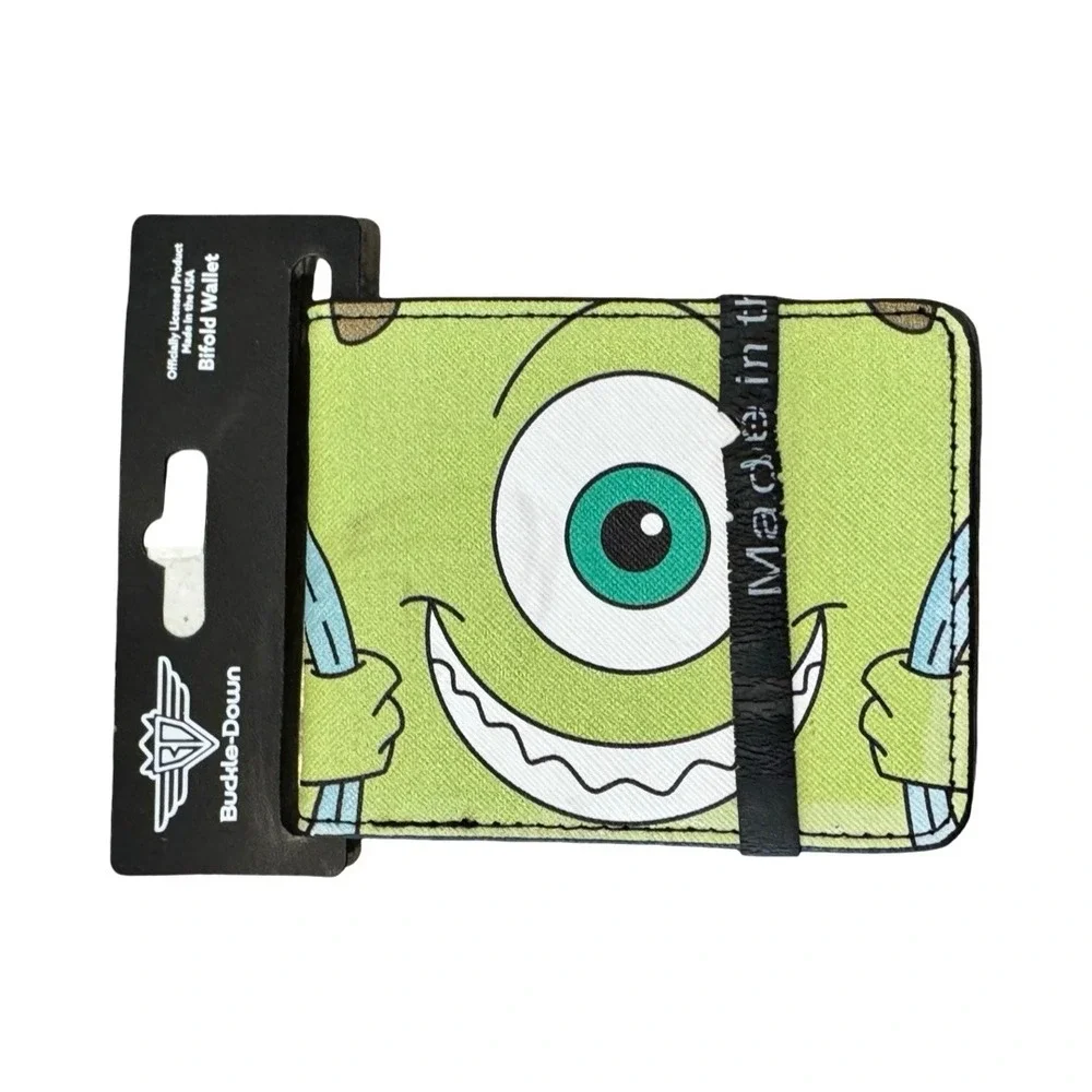 Buckle Down Disney Monsters Inc Mike Wazowski Bifold Wallet NEW